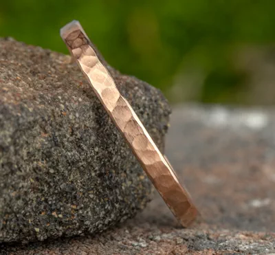 Satin Hammered Band (2mm)