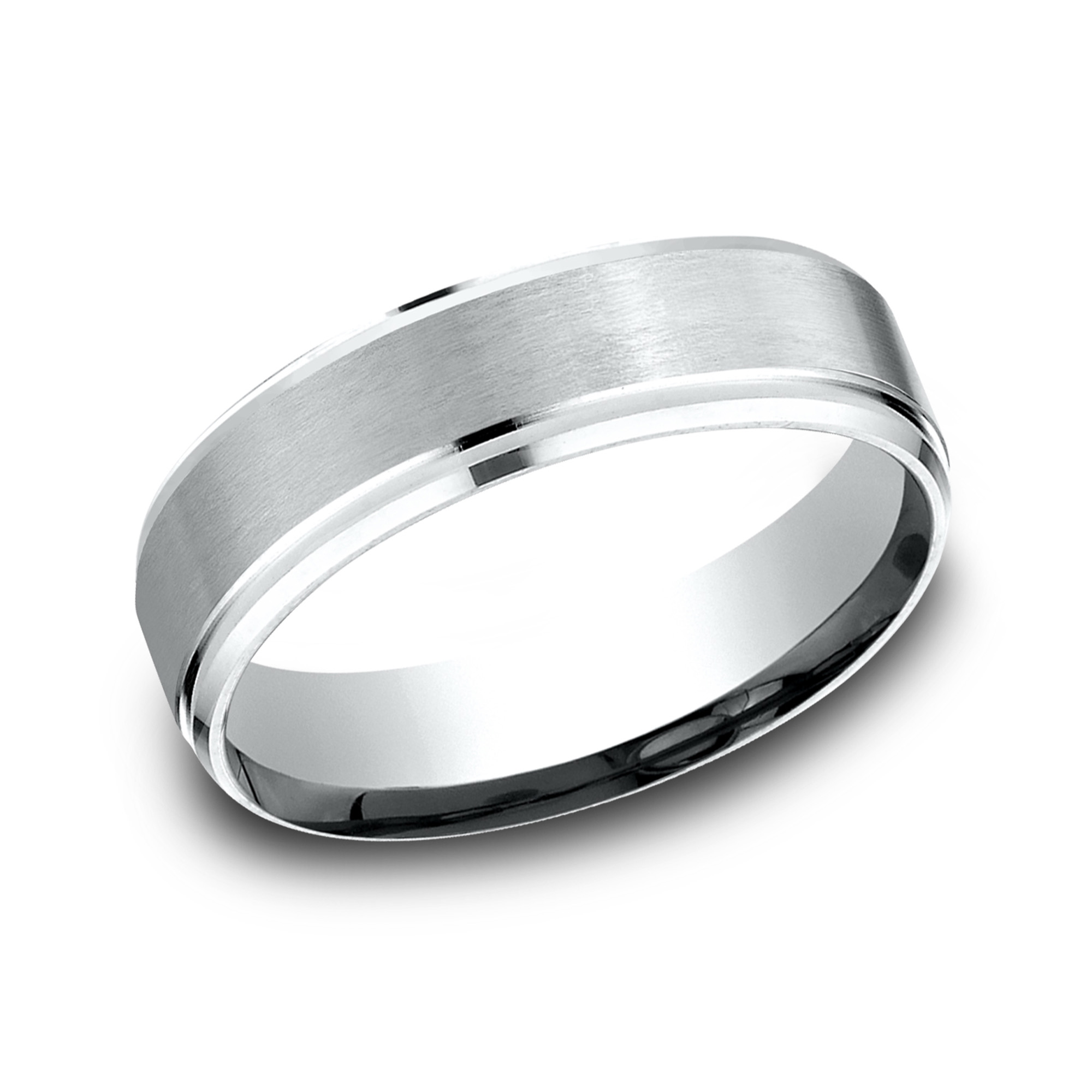 Cobalt Drop Bevel Edge Comfort-Fit Band (6mm)