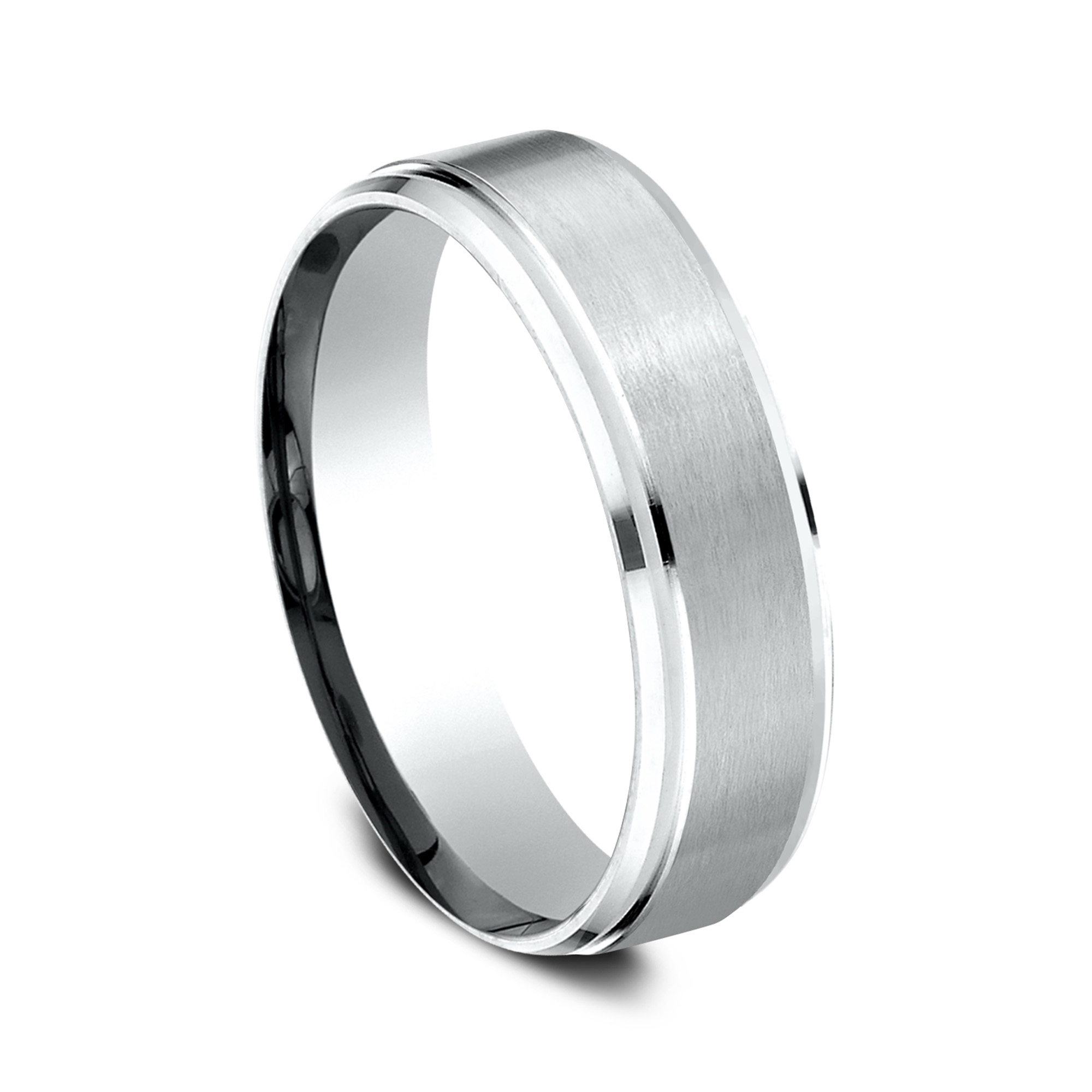 Cobalt Drop Bevel Edge Comfort-Fit Band (6mm)