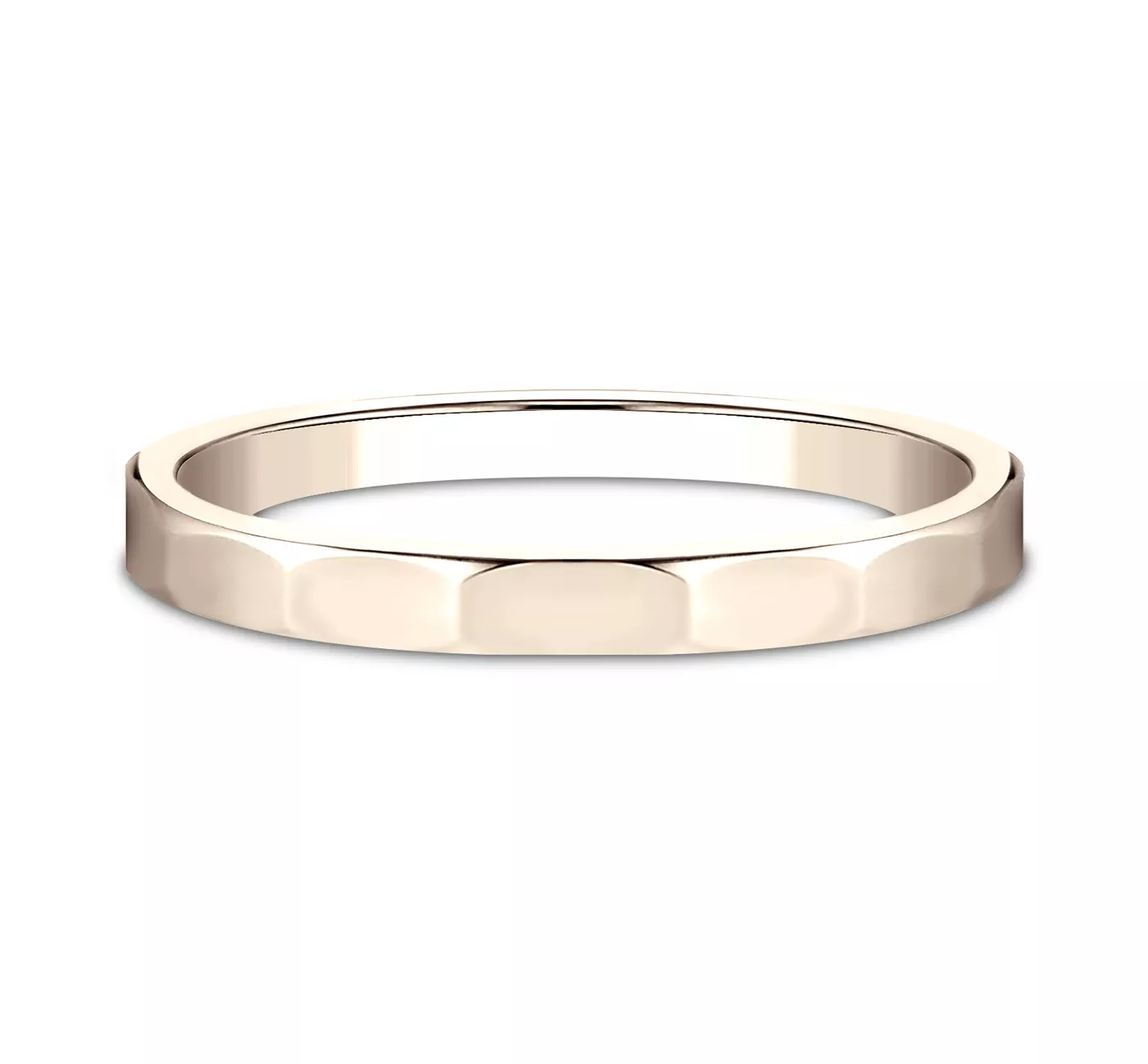 Polished Faceted Band (2mm)