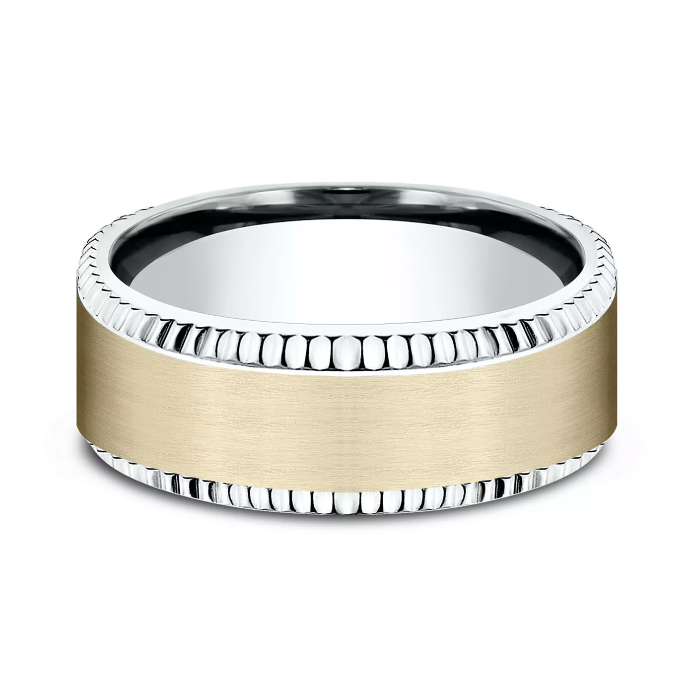 Bastion Fluted Bevel Comfort-Fit Band (8mm)