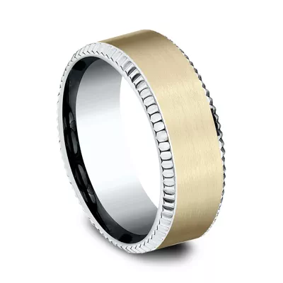 Bastion Fluted Bevel Comfort-Fit Band (8mm)