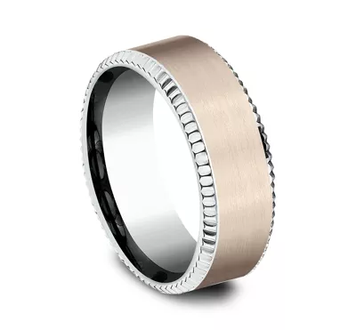 Bastion Fluted Bevel Comfort-Fit Band (8mm)