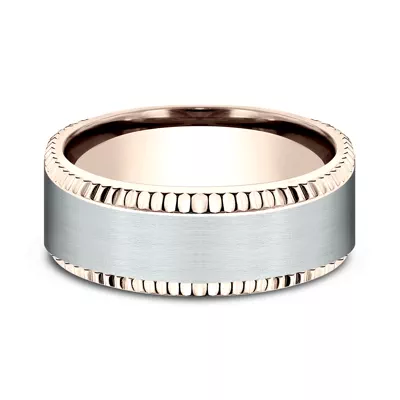 Bastion Fluted Bevel Comfort-Fit Band (8mm)