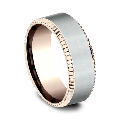 Bastion Fluted Bevel Comfort-Fit Band (8mm)