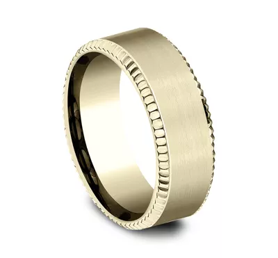 Bastion Fluted Bevel Comfort-Fit Band (8mm)