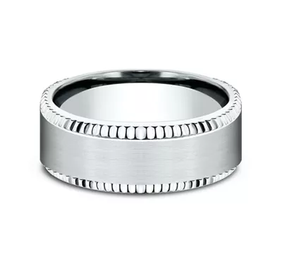 Bastion Fluted Bevel Comfort-Fit Band (8mm)