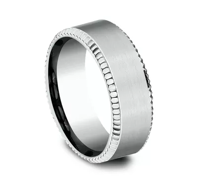 Bastion Fluted Bevel Comfort-Fit Band (8mm)