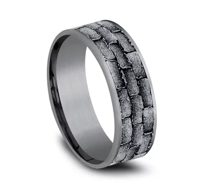 Masonry Gold & Tantalum Comfort-Fit Band (7.5mm)