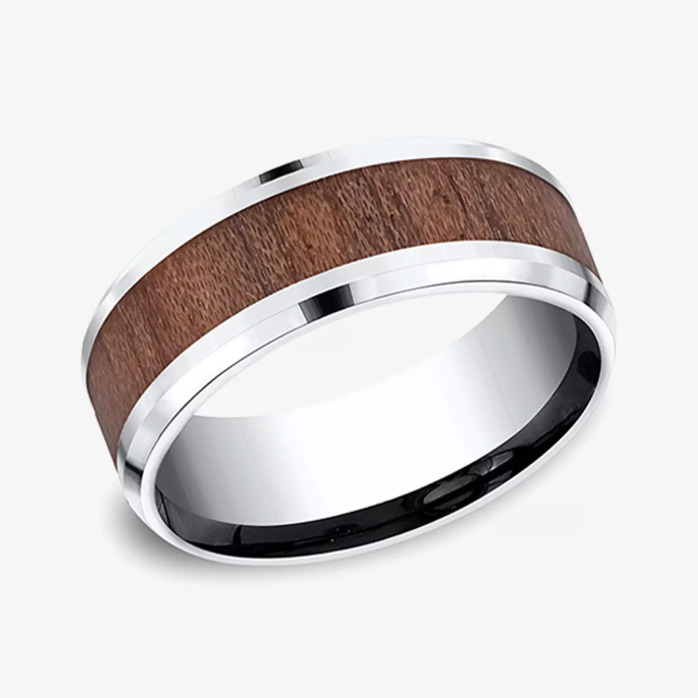 Cobalt Woodgrain Inlay Band (8mm)