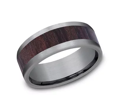 Rosewood Tantalum Band (8mm)