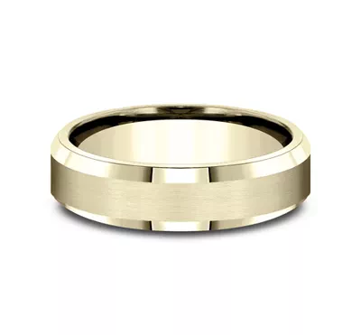 Satin Bevel Edge Comfort-Fit Band (6mm)
