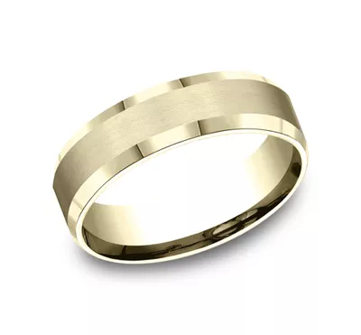 Satin Bevel Edge Comfort-Fit Band (6mm)