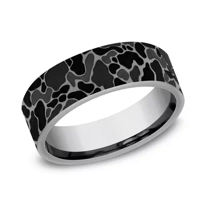 Stealth Camo Comfort-Fit Tantalum Band (7mm)