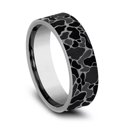 Stealth Camo Comfort-Fit Tantalum Band (7mm)