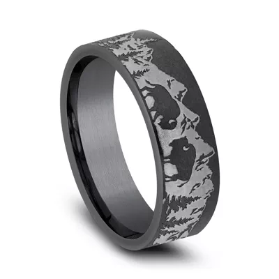 Bison Range Tantalum Comfort Fit Band (7mm)