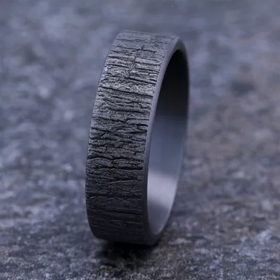 Ridgebark Tantalum Comfort-Fit Band (7mm)