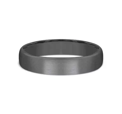 Charcoal Satin Comfort-Fit Band (4.5mm)