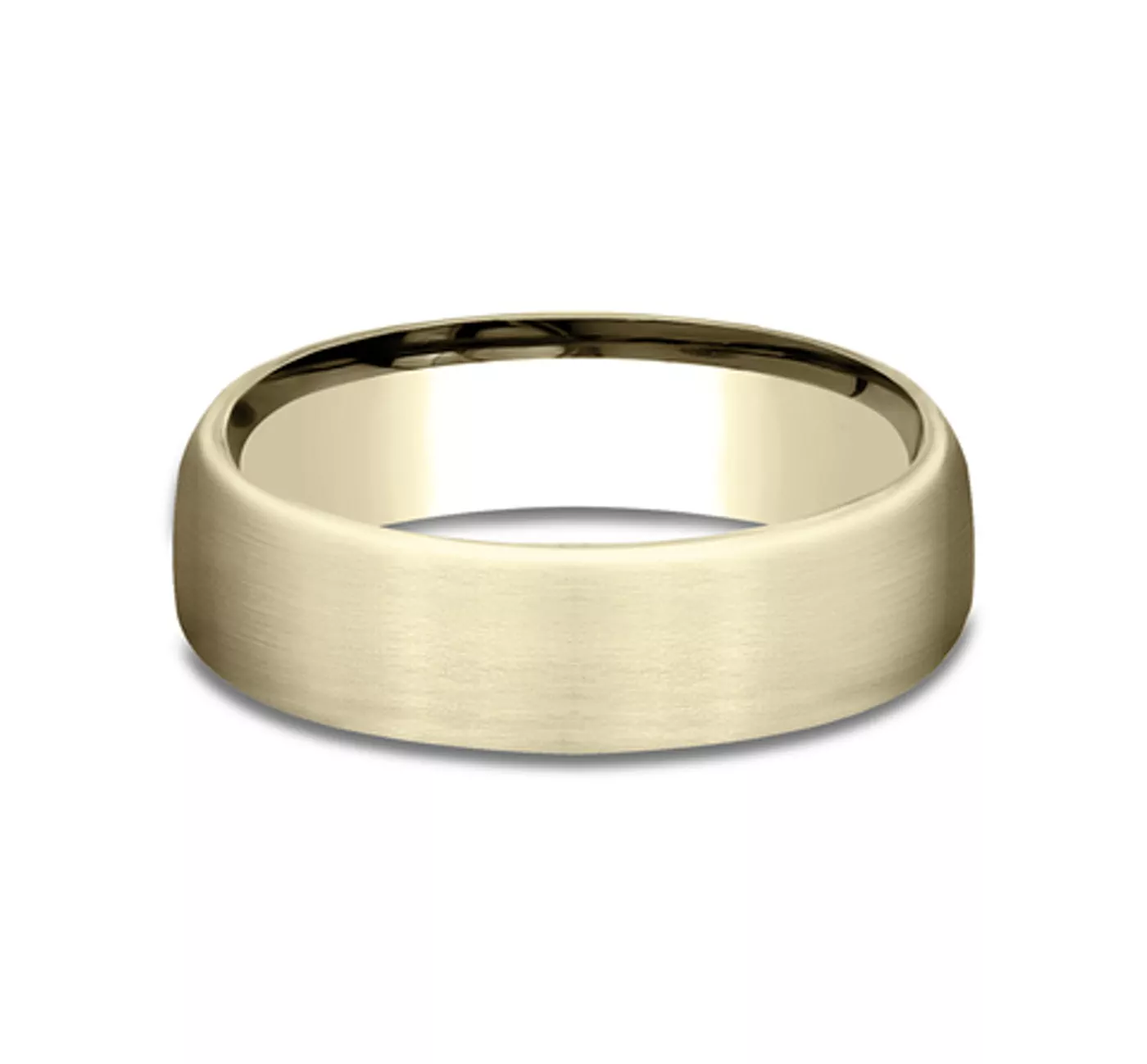 Satin Low Dome Comfort-Fit Band (6.5mm)