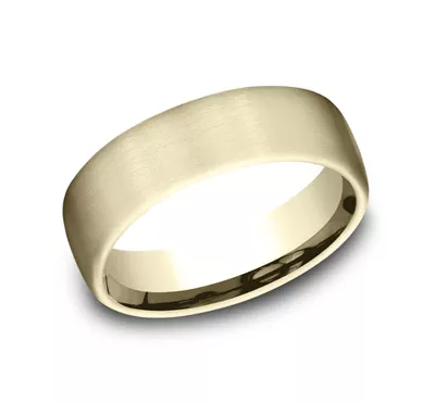 Satin Low Dome Comfort-Fit Band (6.5mm)