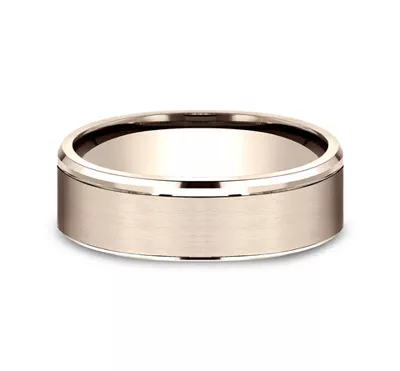Brushed Edge-Line Comfort-Fit Band (6.5mm)