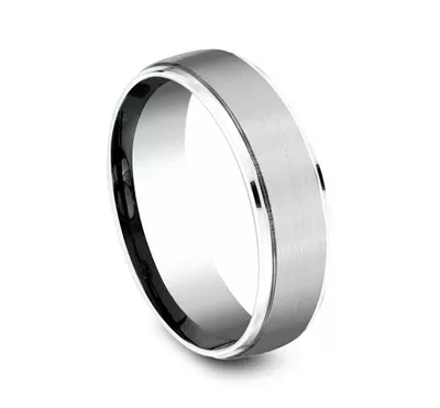 Brushed Edge-Line Comfort-Fit Band (6.5mm)