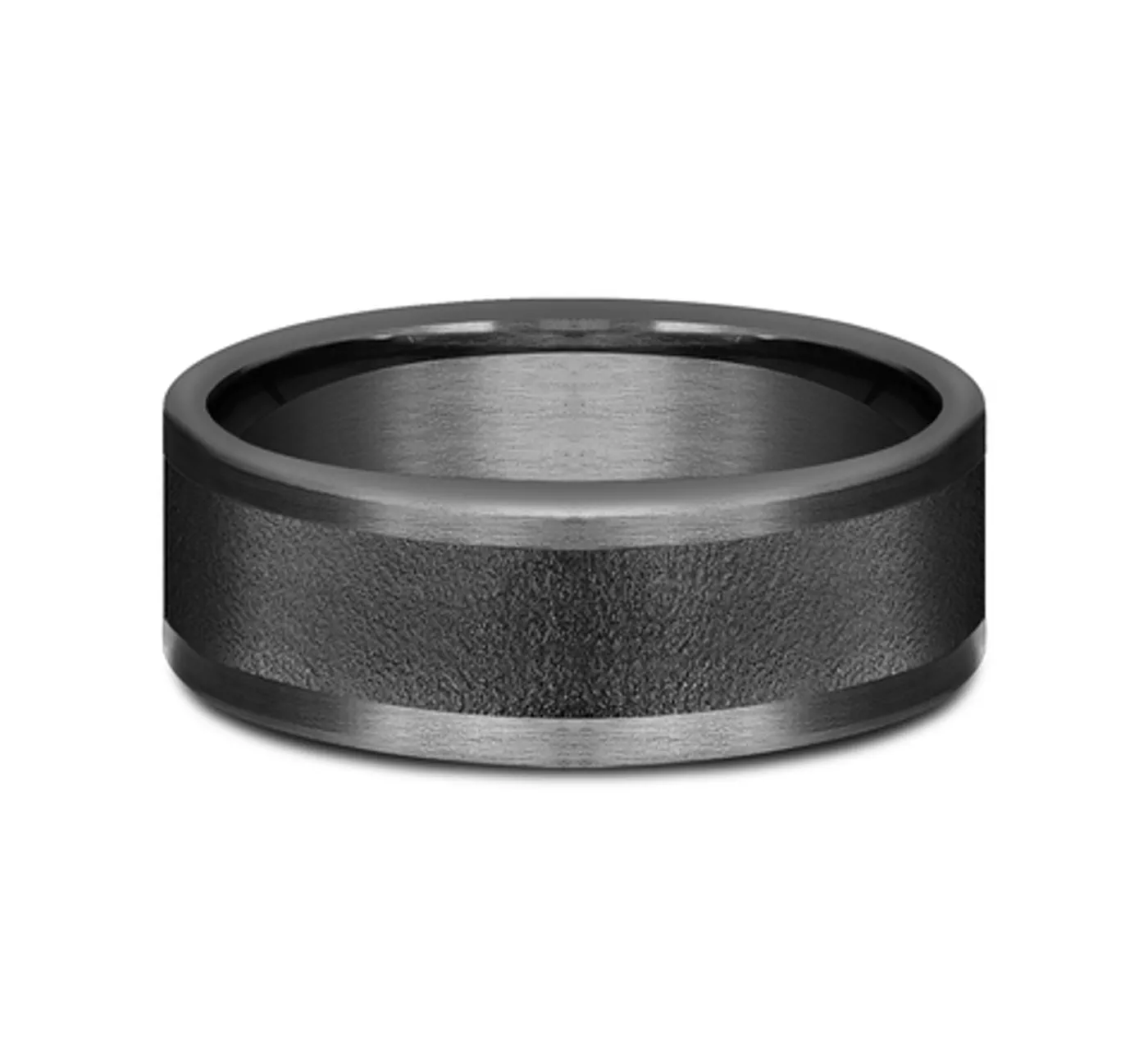 Midnight Wirebrush Comfort-Fit Band (8mm)