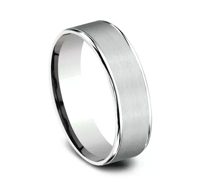Axis Satin Comfort-Fit Band (6.5mm)