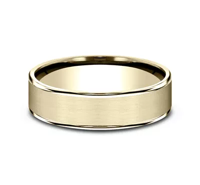 Axis Satin Comfort-Fit Band (6.5mm)