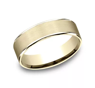 Axis Satin Comfort-Fit Band (6.5mm)
