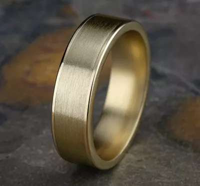 Axis Satin Comfort-Fit Band (6.5mm)