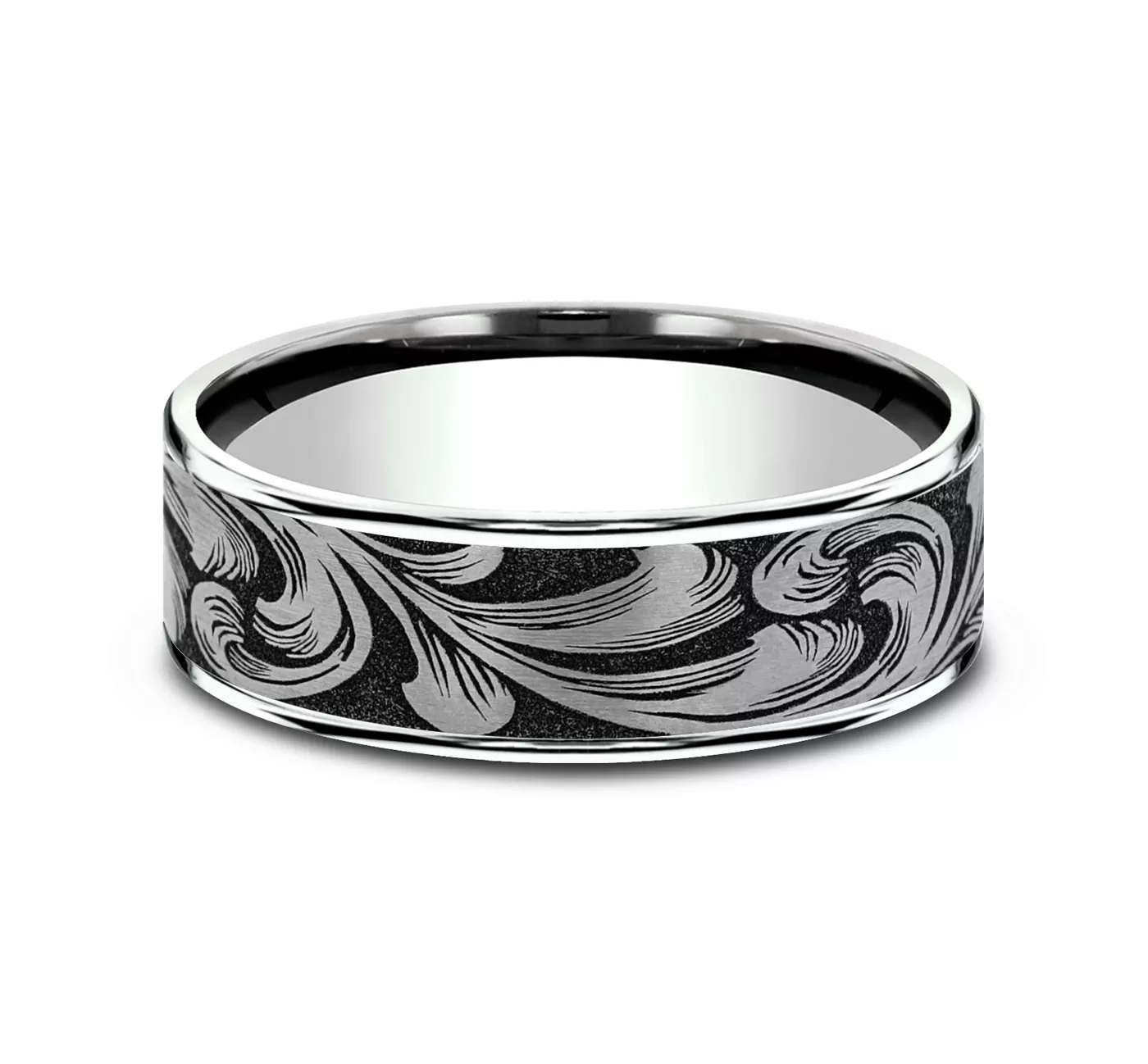 Ironflow Engraved Comfort-Fit Band (6.5mm)