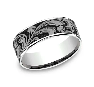 Ironflow Engraved Comfort-Fit Band (6.5mm)