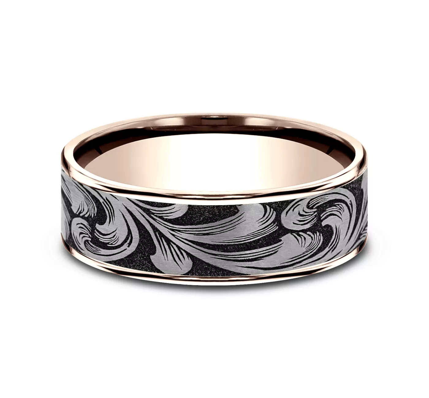 Ironflow Engraved Comfort-Fit Band (6.5mm)