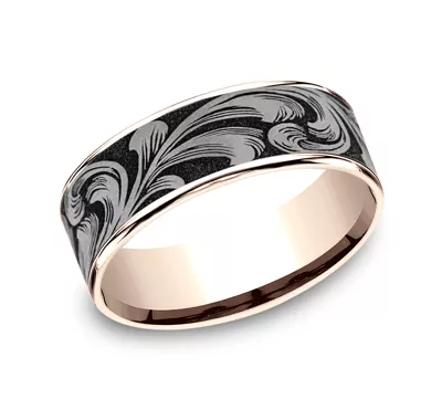 Ironflow Engraved Comfort-Fit Band (6.5mm)