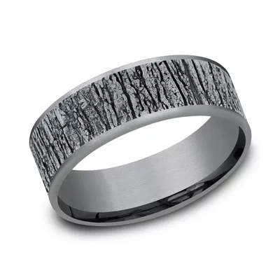 Ridgebark Two-Tone Comfort-Fit Band (7.5mm)