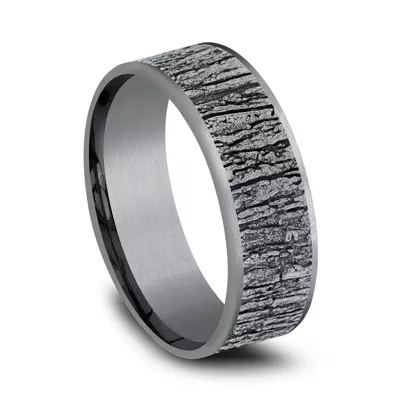 Ridgebark Two-Tone Comfort-Fit Band (7.5mm)