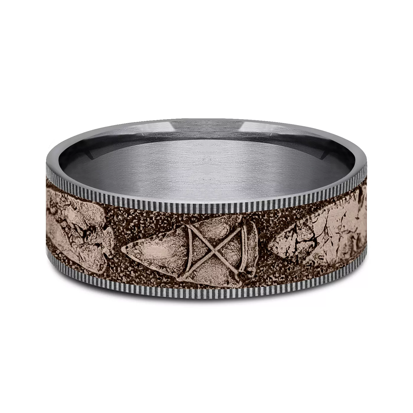 Arrowstone Two-Tone Comfort-Fit Band (7.5mm)
