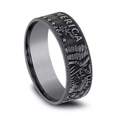 Liberty Coin-Edge Tantalum Comfort-Fit Band (8mm)