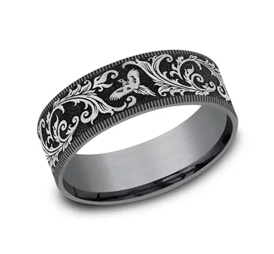 Midnight Pheasant Comfort-Fit Band (7.5mm)