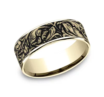 Sovereign Engraved Comfort-Fit Band (7.5mm)