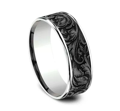 Baroque Mixed Metal Comfort Band (7.5mm)