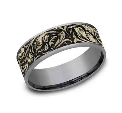 Sovereign Mixed Metal Comfort-Fit Band (7.5mm)