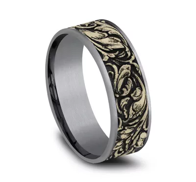 Sovereign Mixed Metal Comfort-Fit Band (7.5mm)