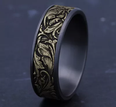 Sovereign Mixed Metal Comfort-Fit Band (7.5mm)