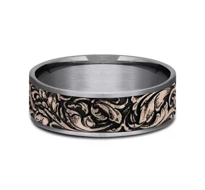 Sovereign Mixed Metal Comfort-Fit Band (7.5mm)