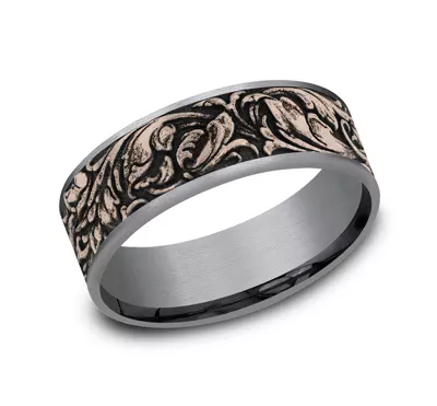 Sovereign Mixed Metal Comfort-Fit Band (7.5mm)