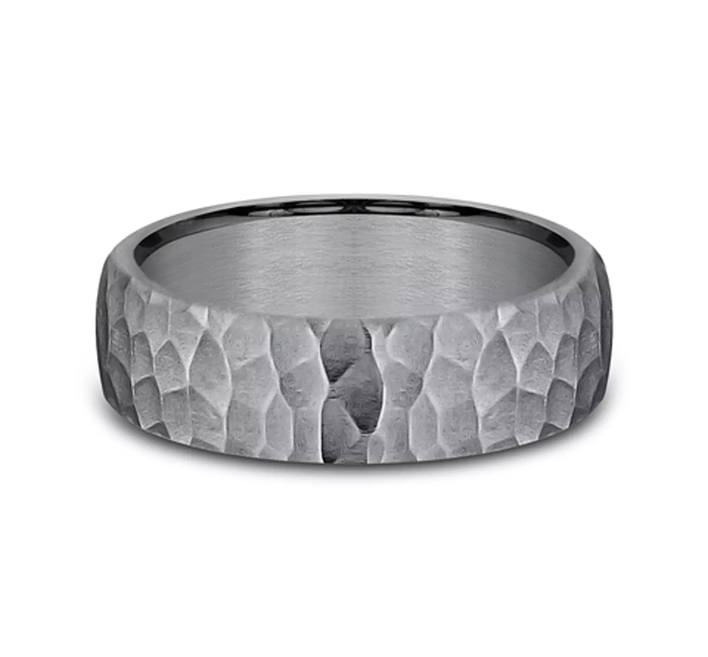 Slate Hammered Comfort-Fit Band (6.5mm)