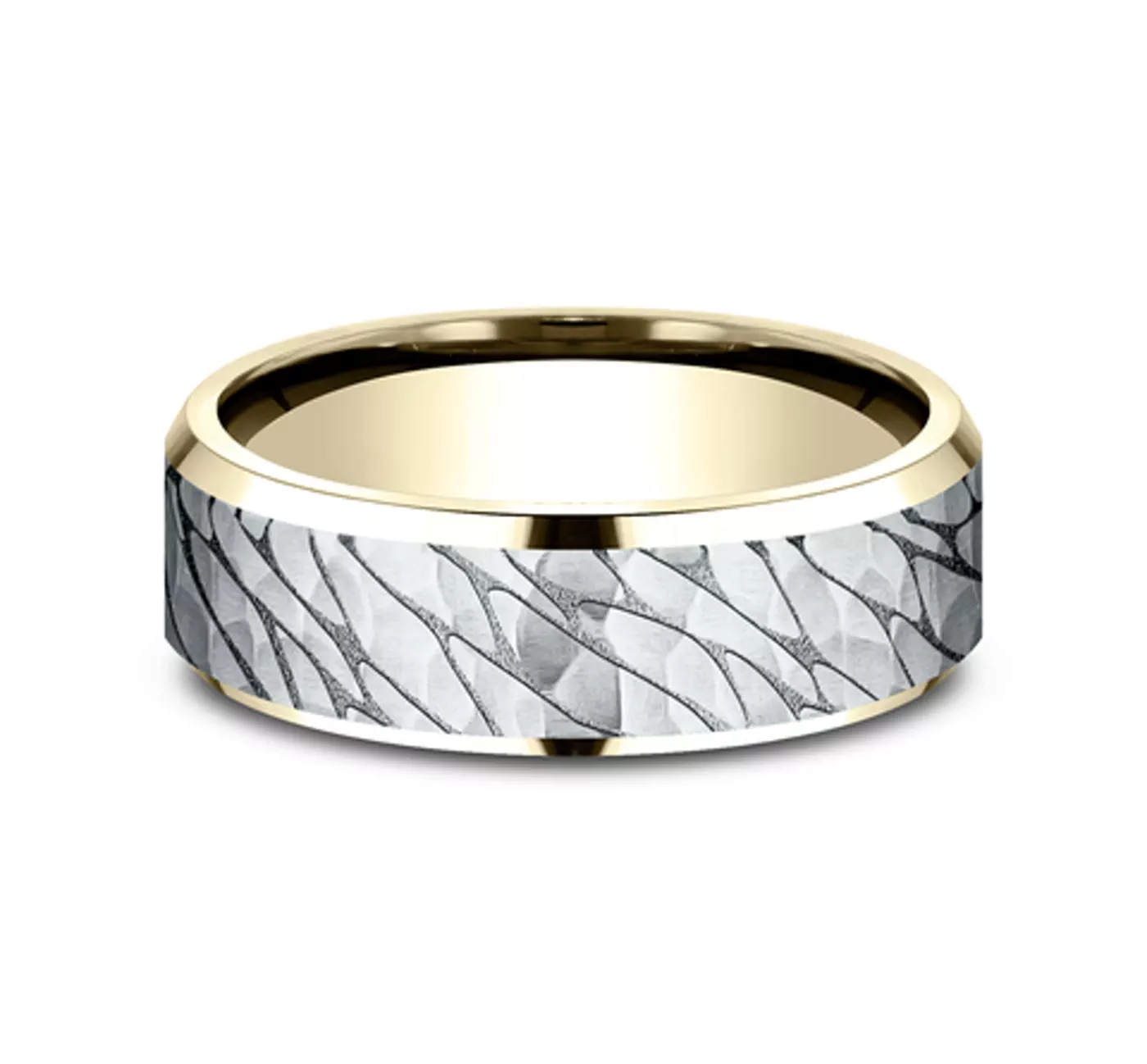 Canyon Finish Beveled Edge Comfort-Fit Band (7mm)