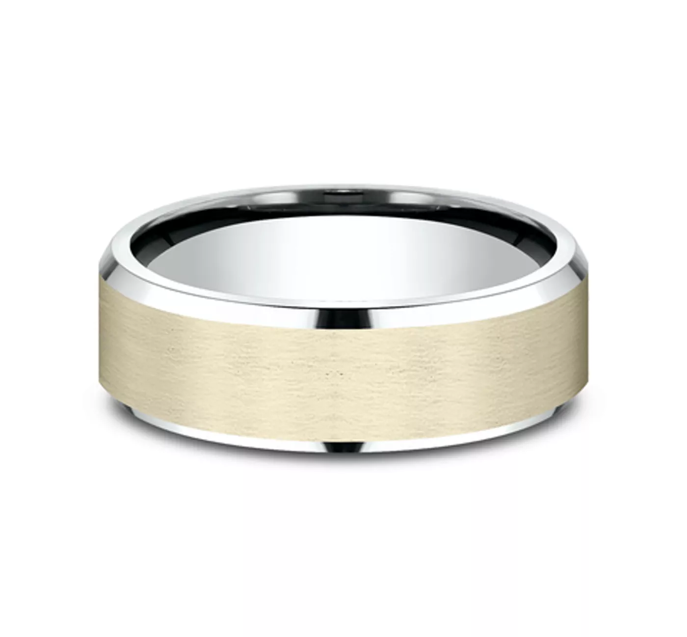 Satin Finish Beveled Edge Comfort Fit Band (7mm)